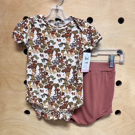 Brown Mushrooms Bamboo Outfit