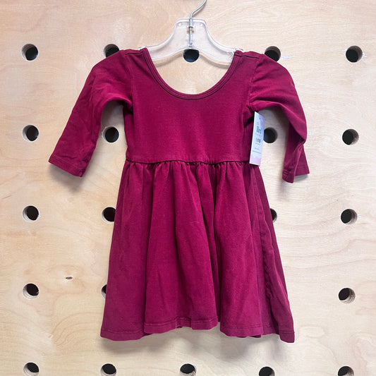 Burgundy Twirl Dress