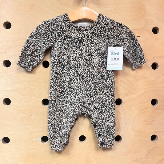 Leopard Knit Romper