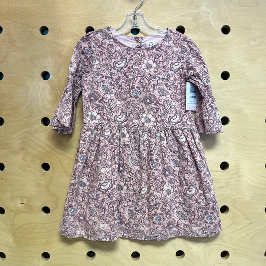 Pink Floral Paisley Dress