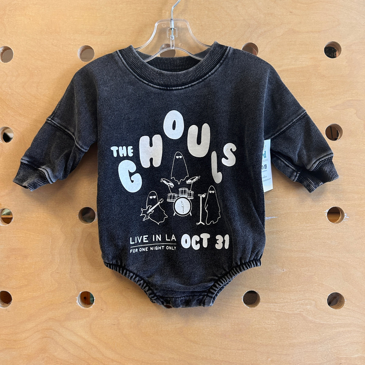 Dark Grey Ghouls Romper