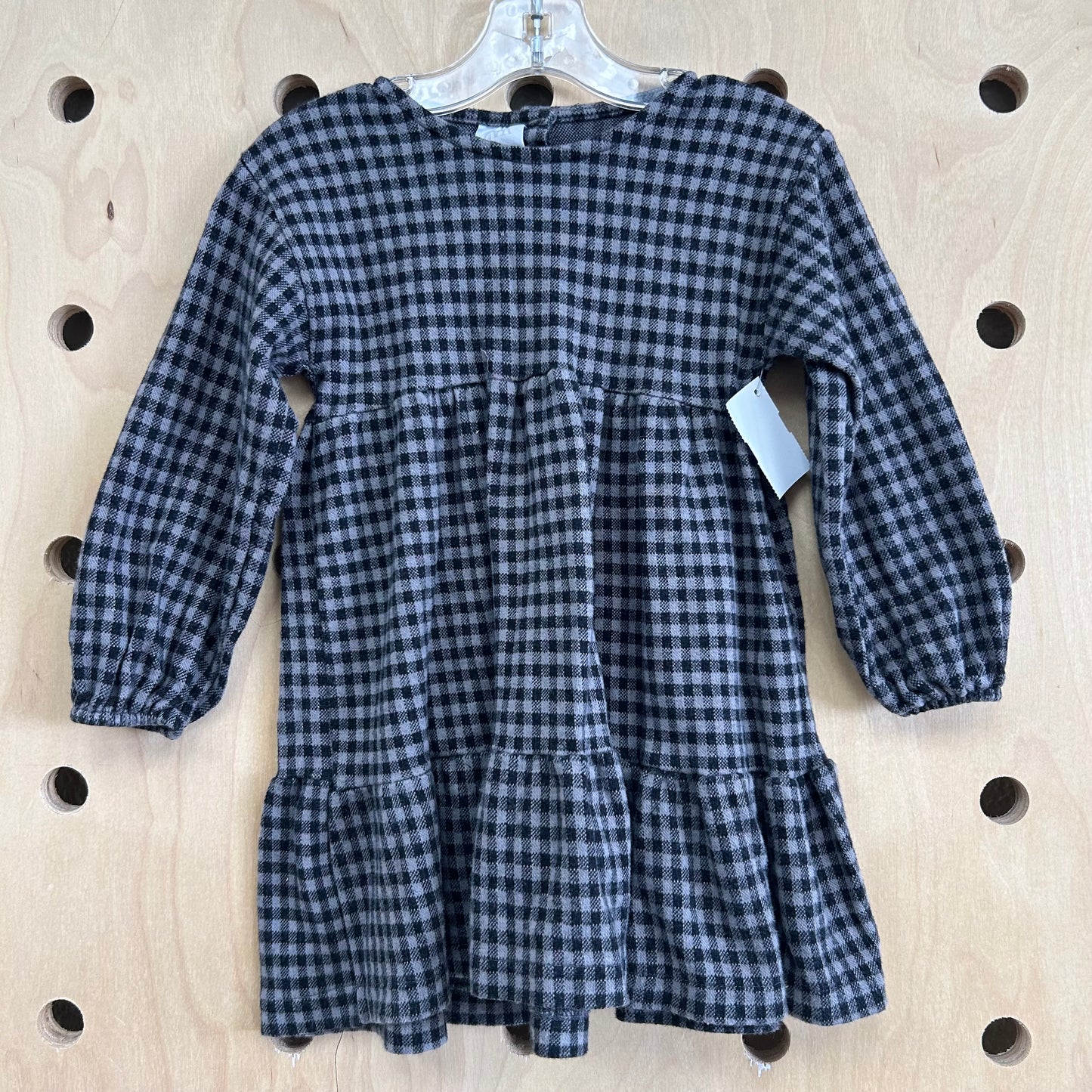 Black & Grey Gingham Dress