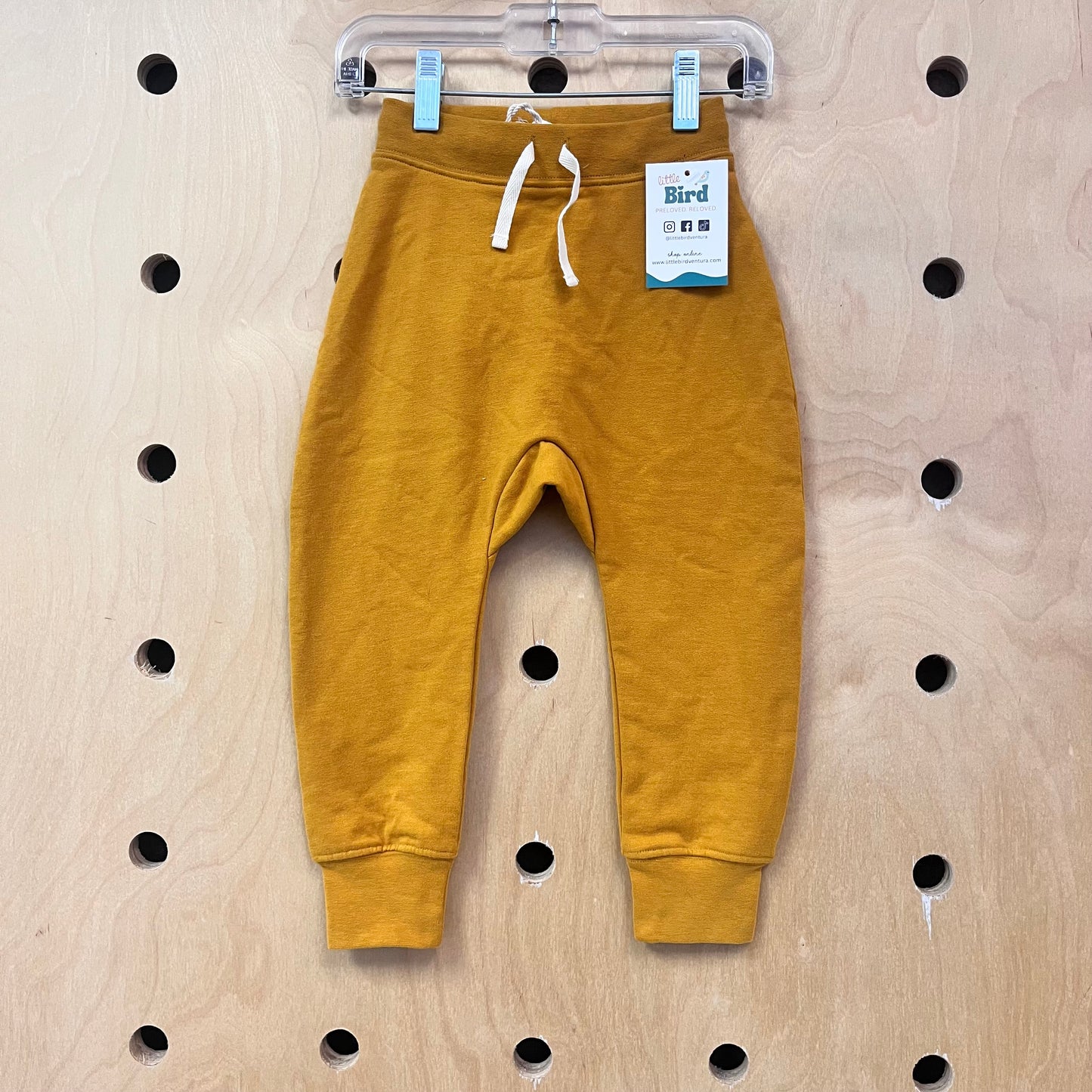 Mustard Baggy Organic Pants NEW!