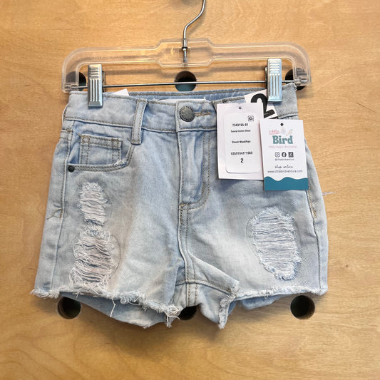 Distressed Sunny Denim Shorts NEW!