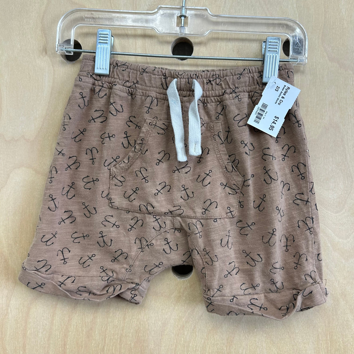 Brown Anchor Shorts