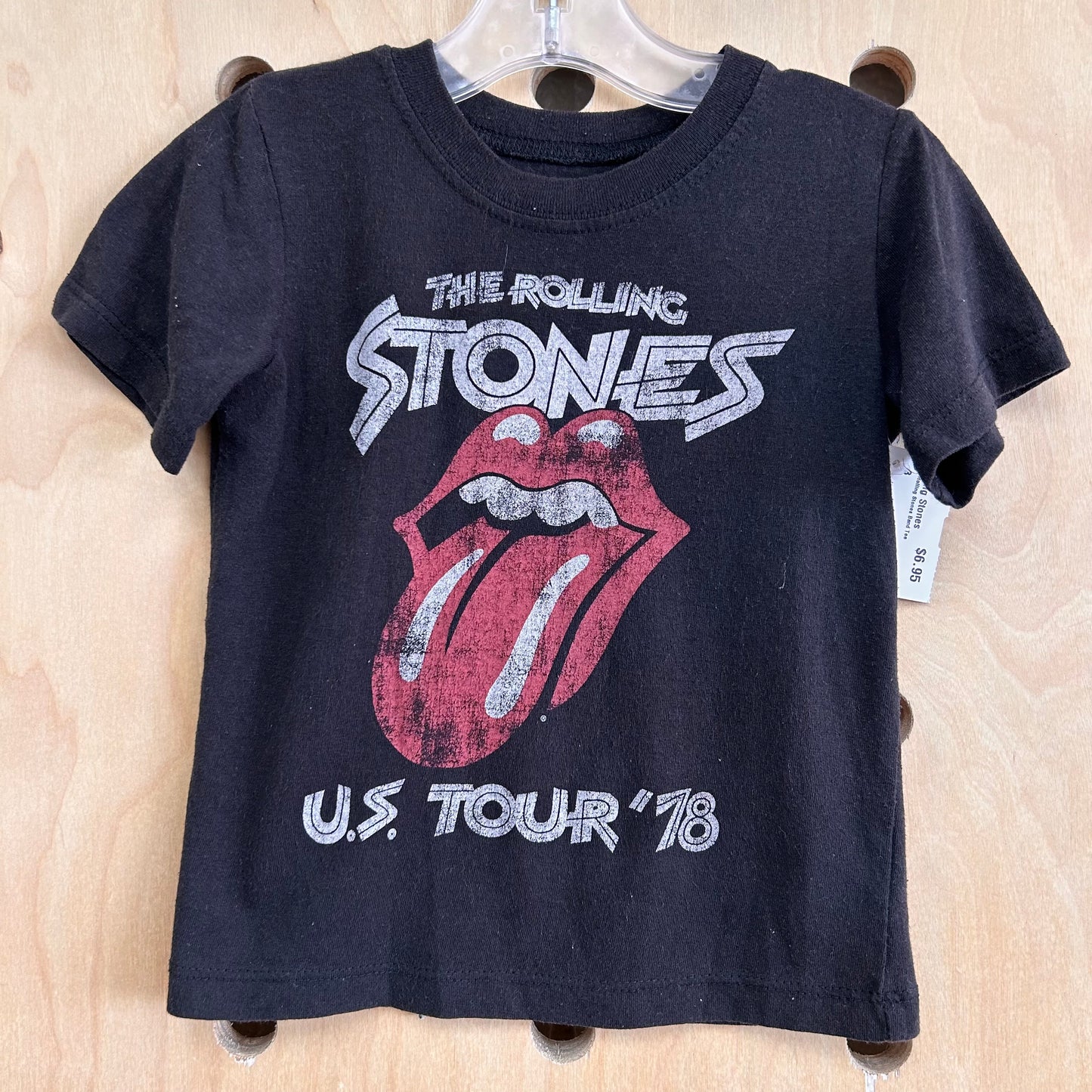 Black Rolling Stones Band Tee