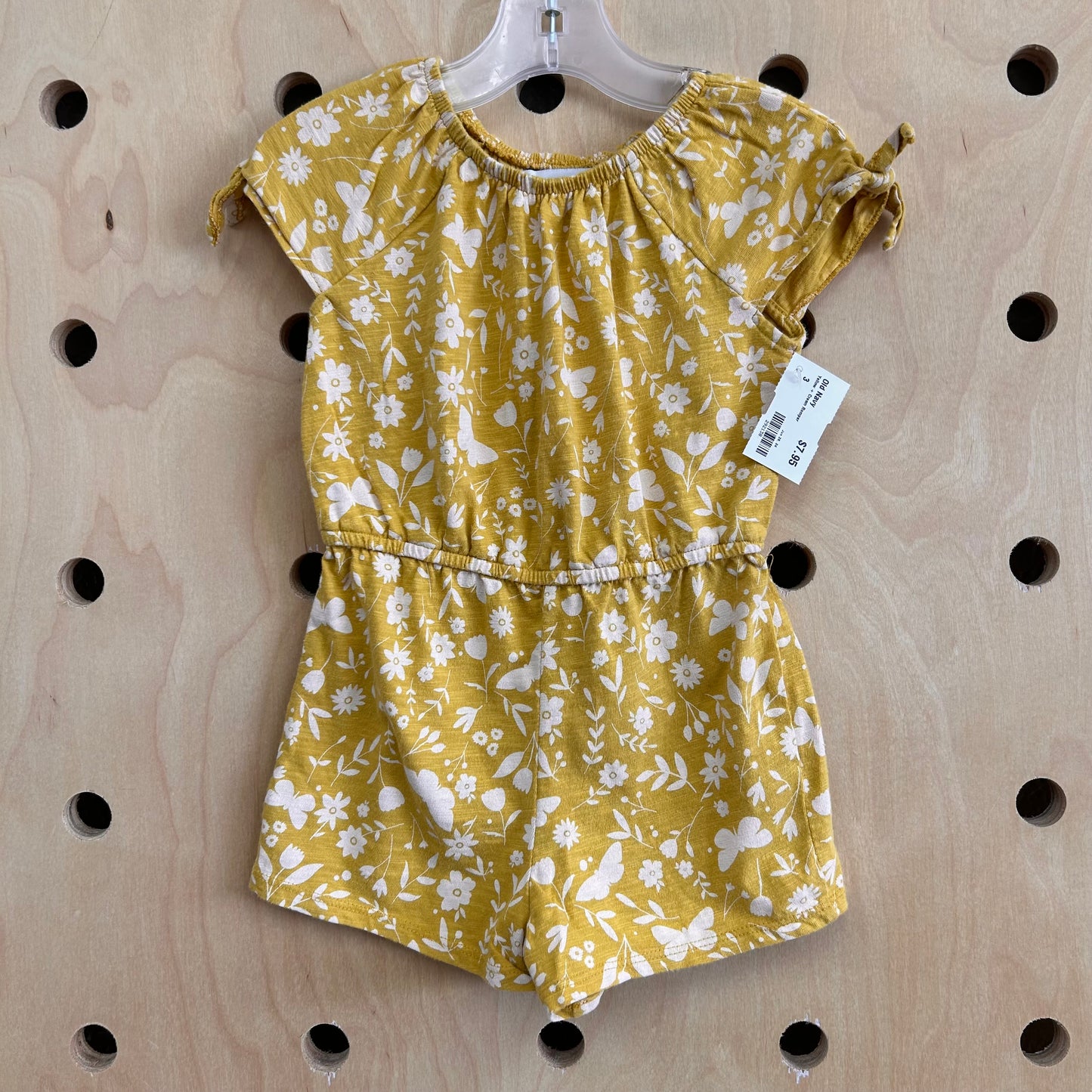 Yellow + Cream Romper