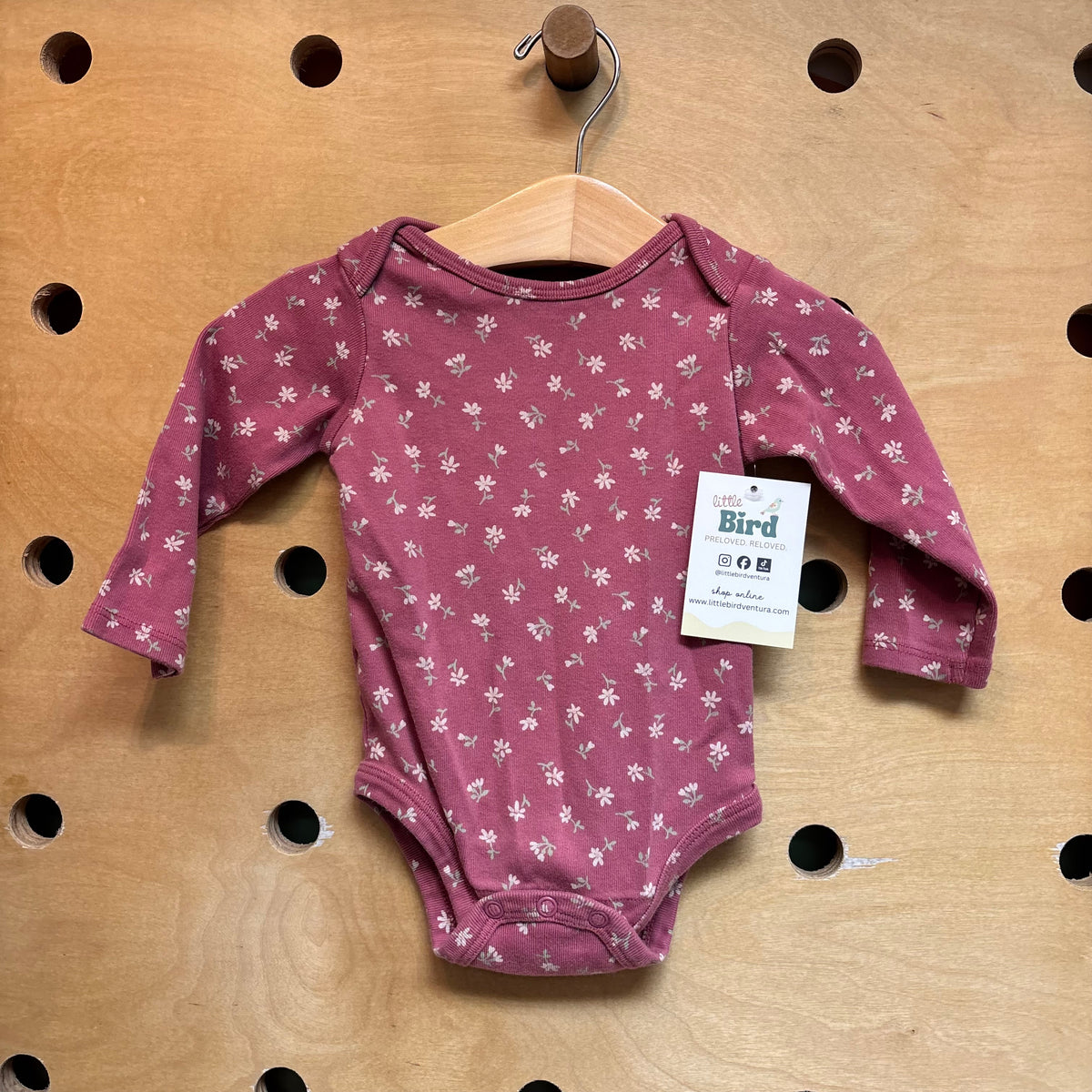 Pink Floral Bodysuit