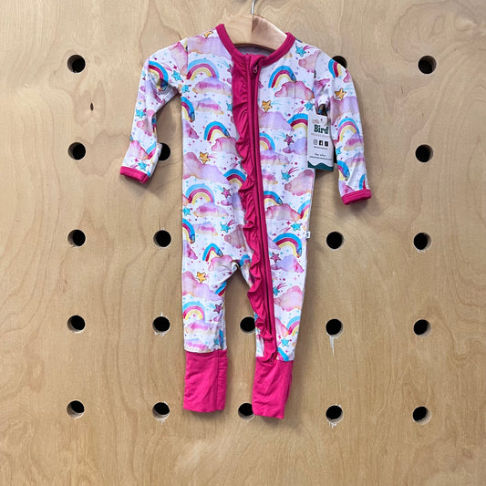 Rainbow Stars Bamboo Zippy