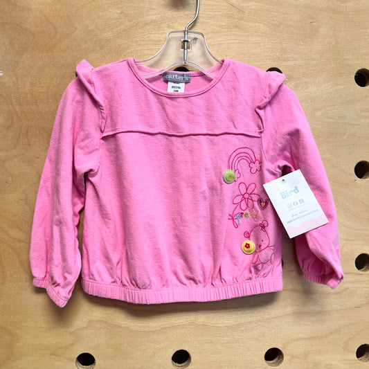 Pink "Pretty" Doodles Top