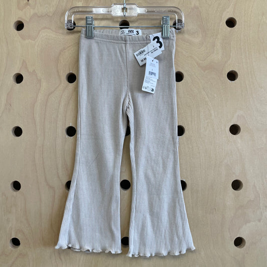 Tan Ribbed Flare Leggings NEW!