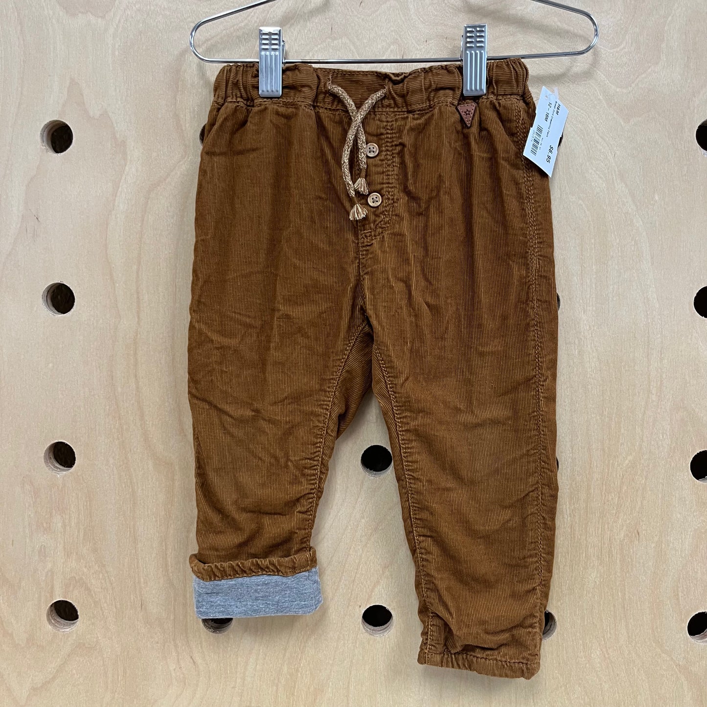 Brown Cord Drawstring Pants
