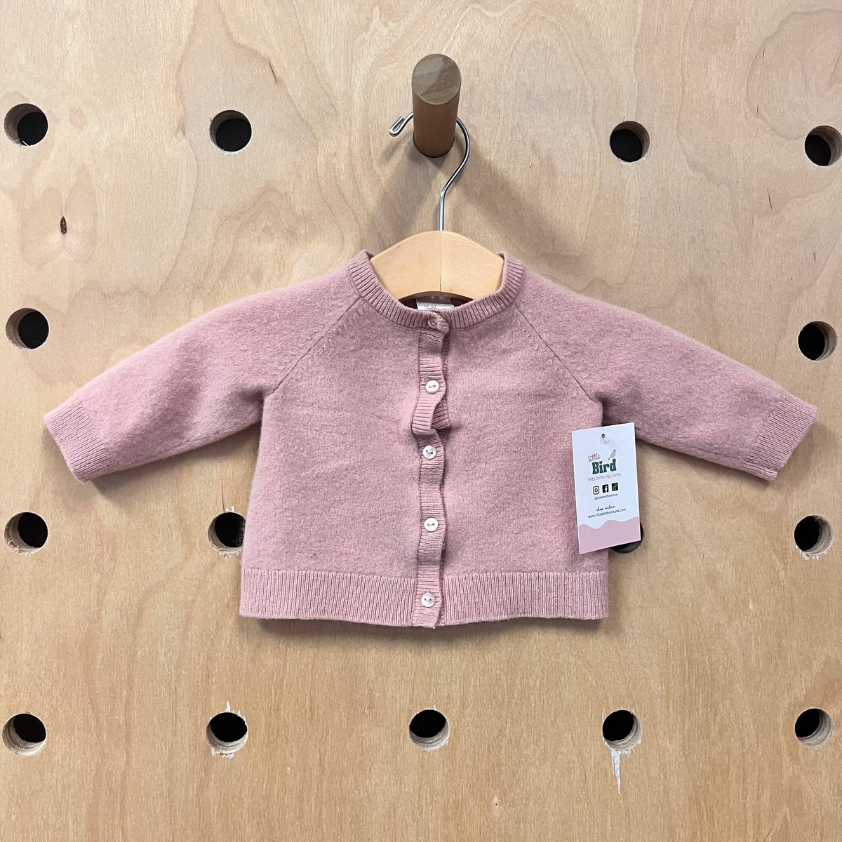 Pink Cashmere Cardigan