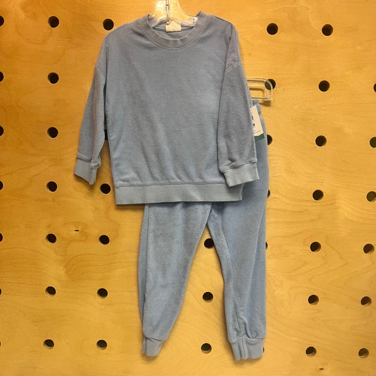 Blue Terry Crewneck & Joggers