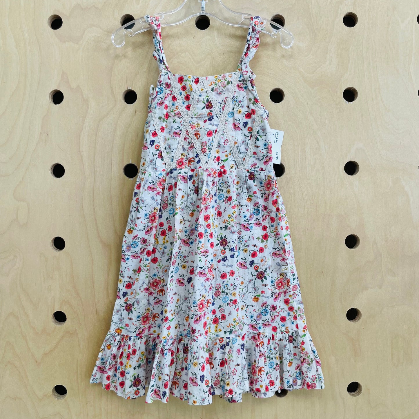 Cream Floral Dress