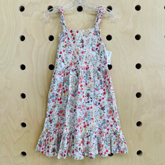 Cream Floral Dress