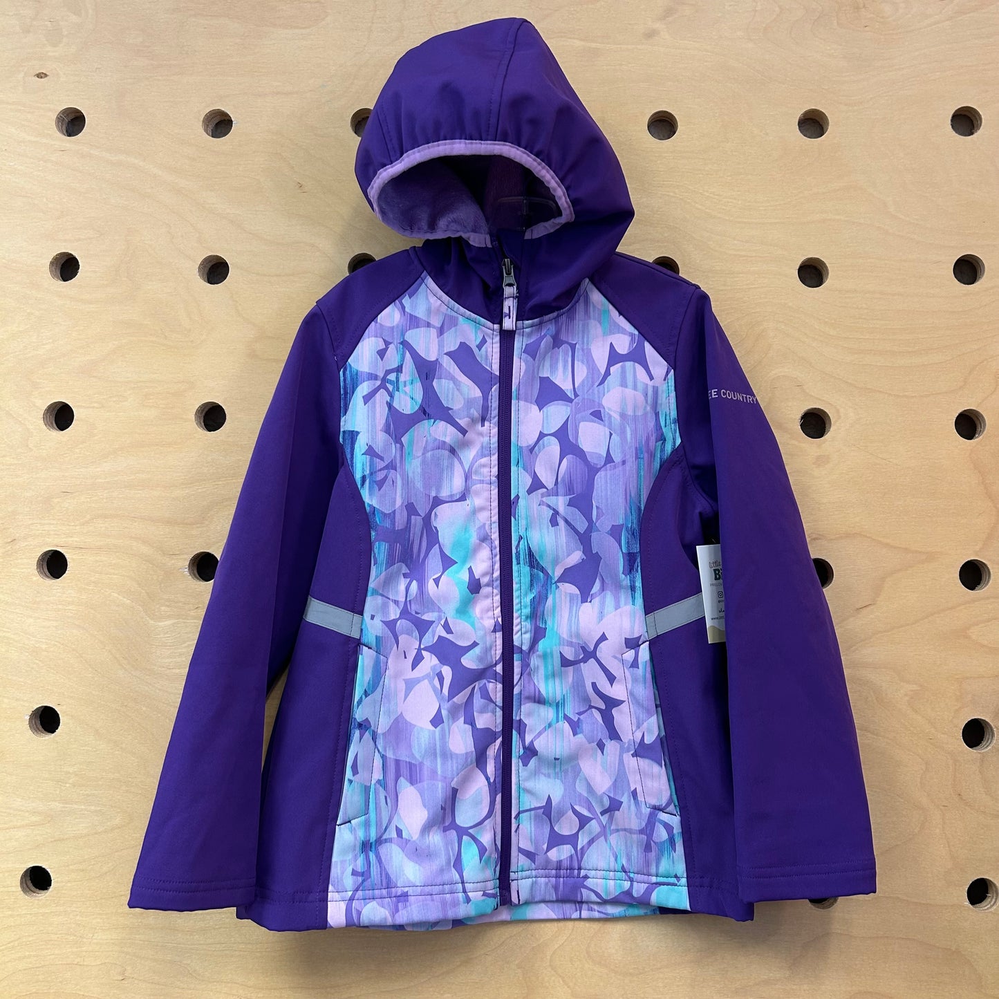Purple Floral Rain Jacket
