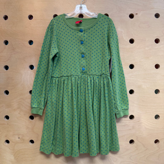 Green/Blue Polkadot Dress