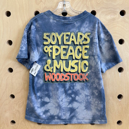 Blue Tie Dye Hippies Welcome Tee