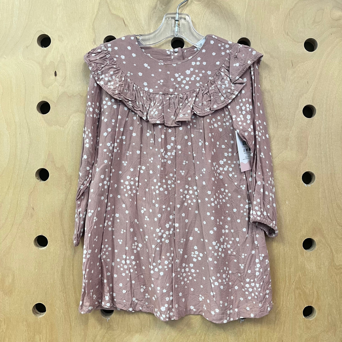 Pink + Cream Floral Dress