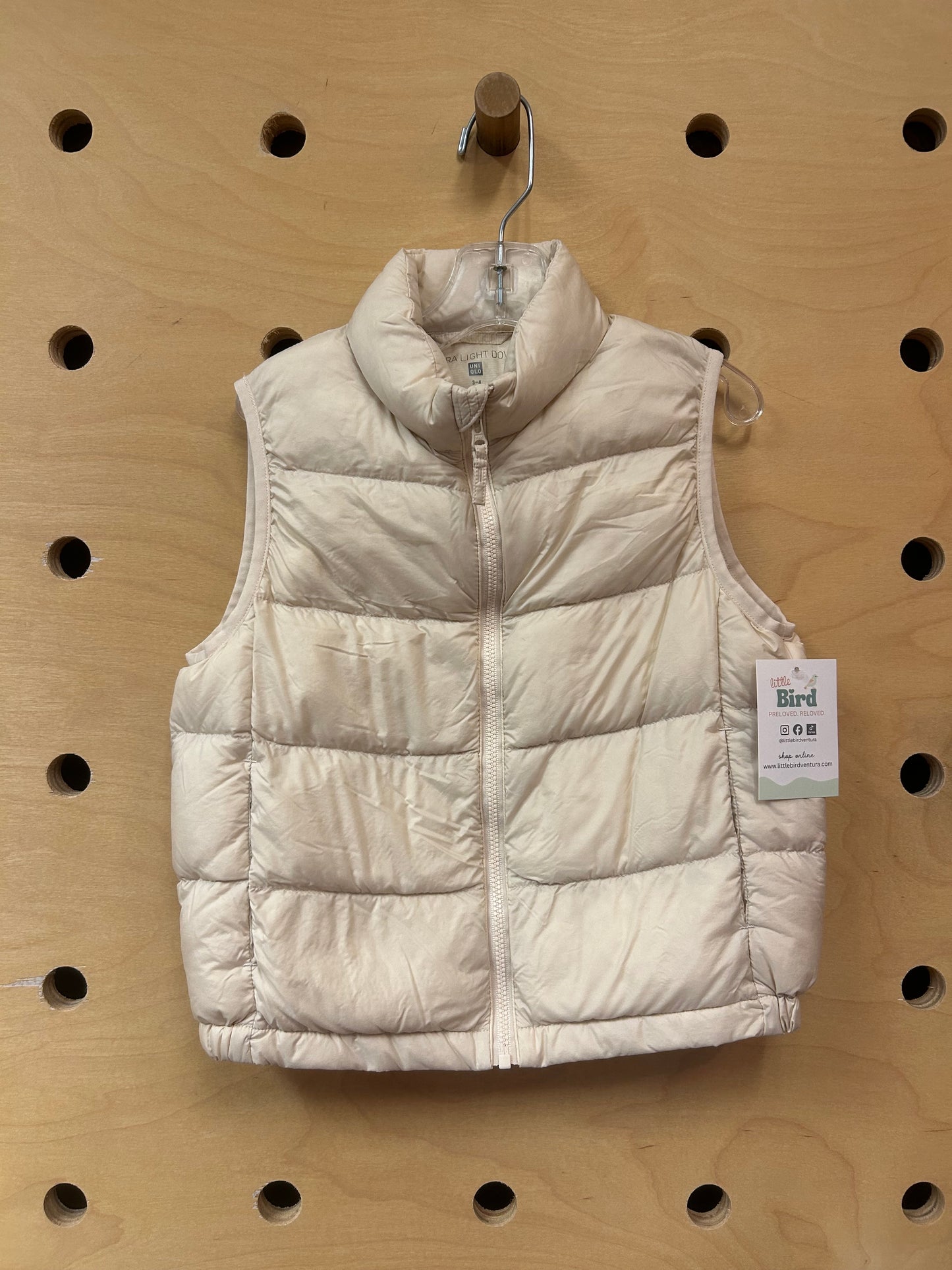 Eggshell Puffer Vest