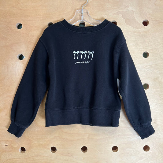 Black 'J'adore Le Ballet' Crewneck
