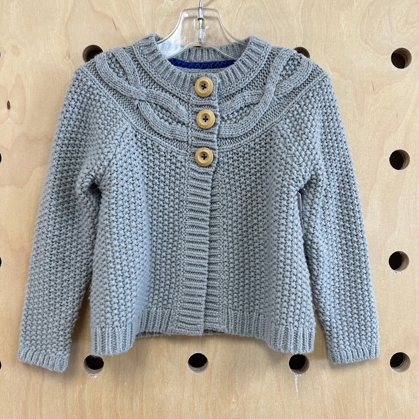 Grey Knit Cardigan