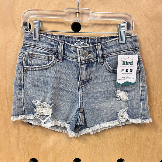 Denim Distressed Shorts