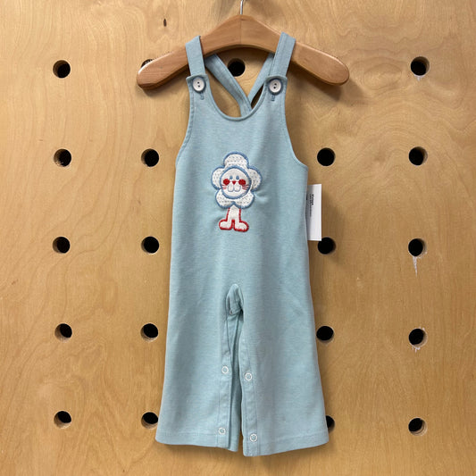 Light Blue Lion Romper