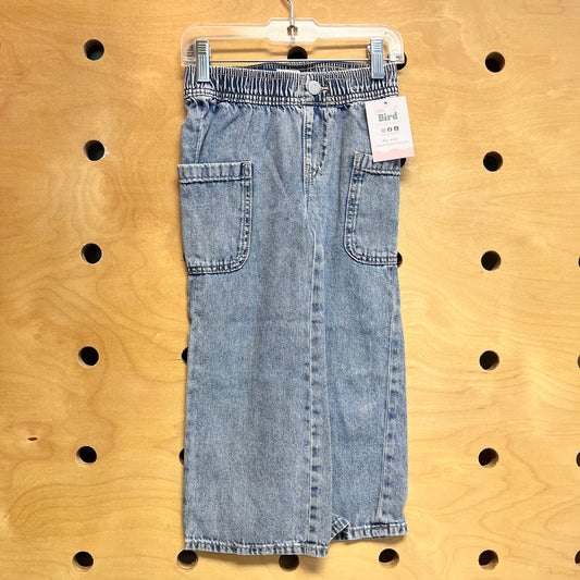 Pull On Wide Leg Denim
