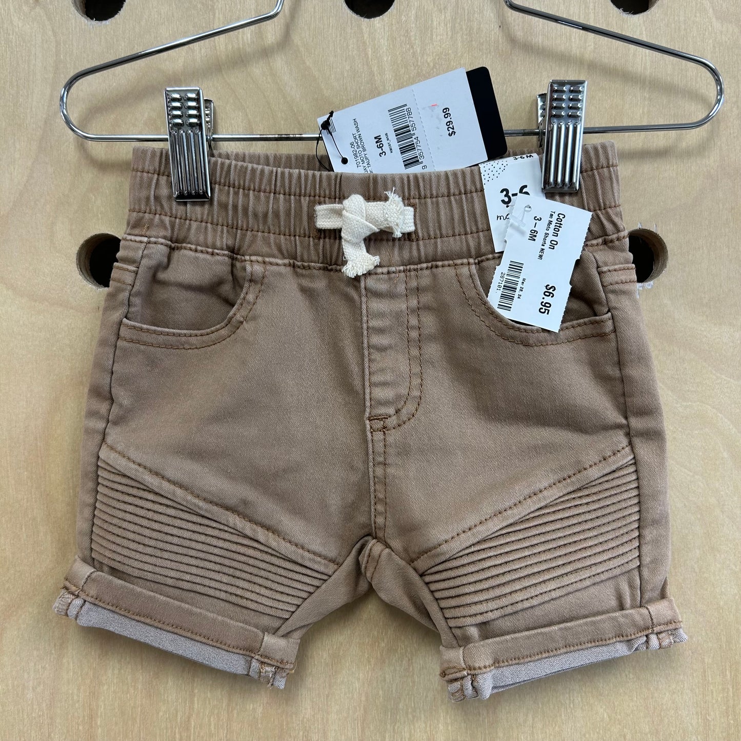 Tan Moto Shorts NEW!