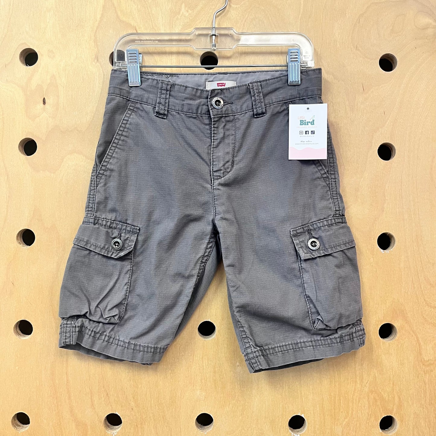 Grey Cargo Shorts