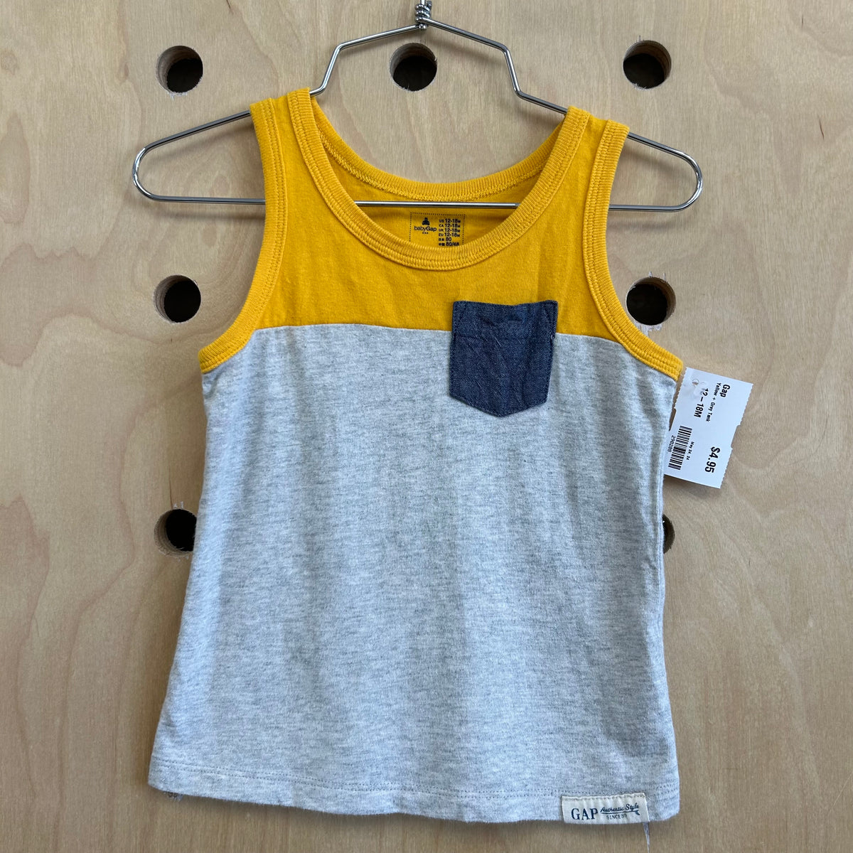 Yellow + Grey Tank