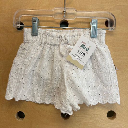 White Eyelet Shorts