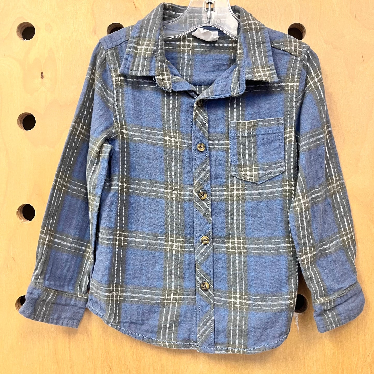 Blue + Green Plaid Flannel