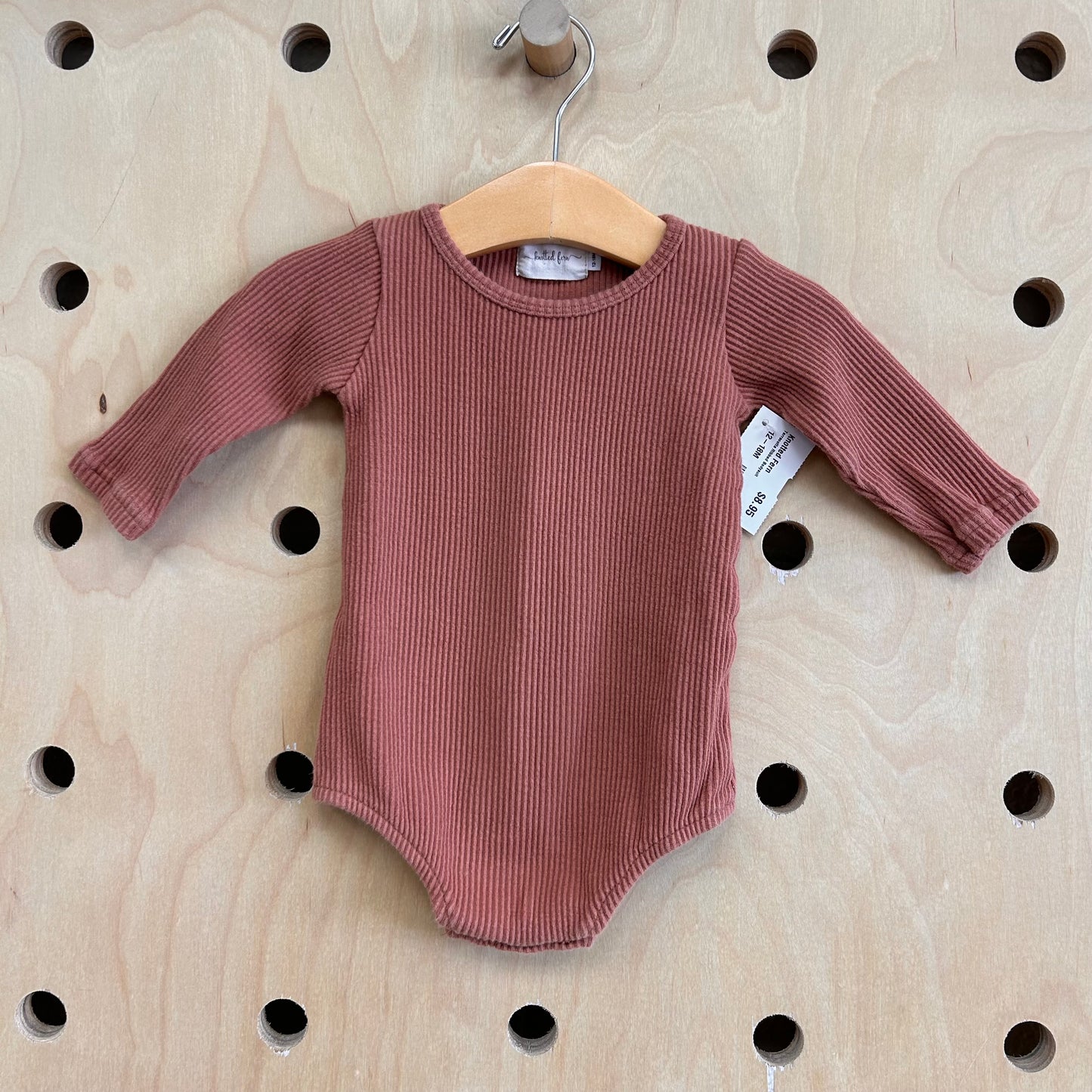 Terracotta Ribbed Bodysuit
