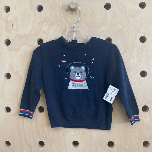 Blue Space Bear Sweater