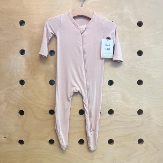Blush Bamboo 2-Way Zip Footies