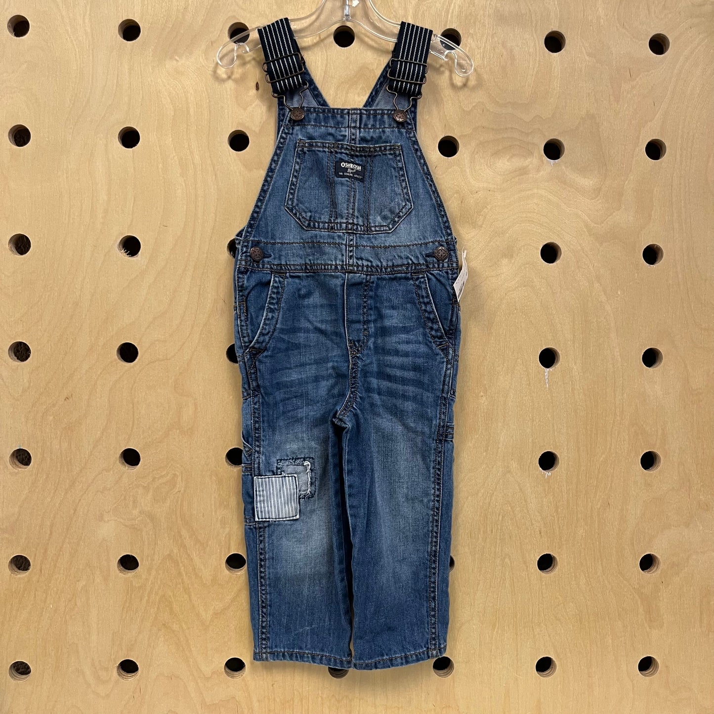 Blue Patch Knee Overalls