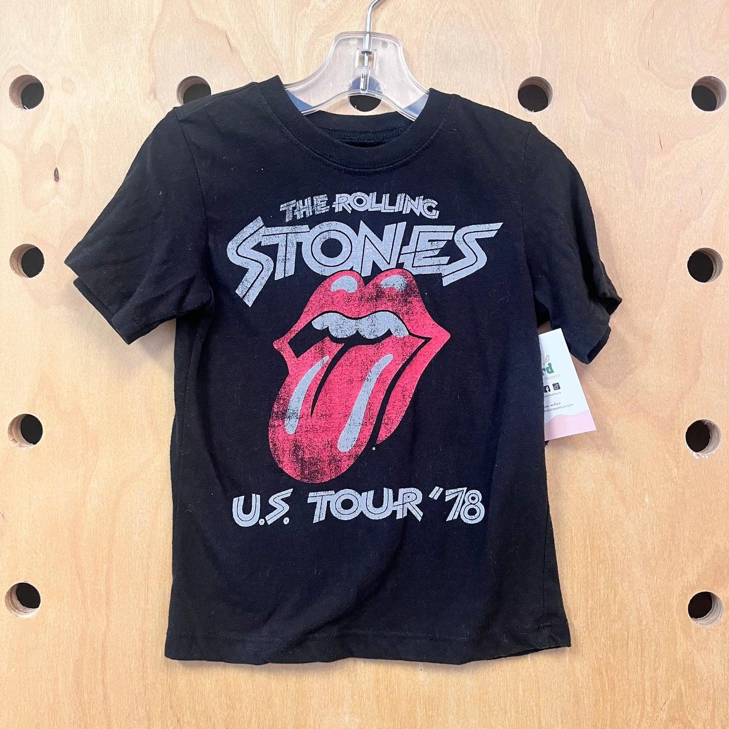 Black Rolling Stones Tee