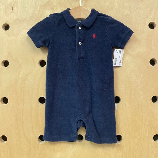 Blue Terry Romper