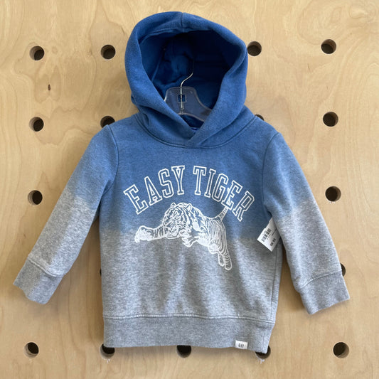 Blue + Grey Easy Tiger Hoodie