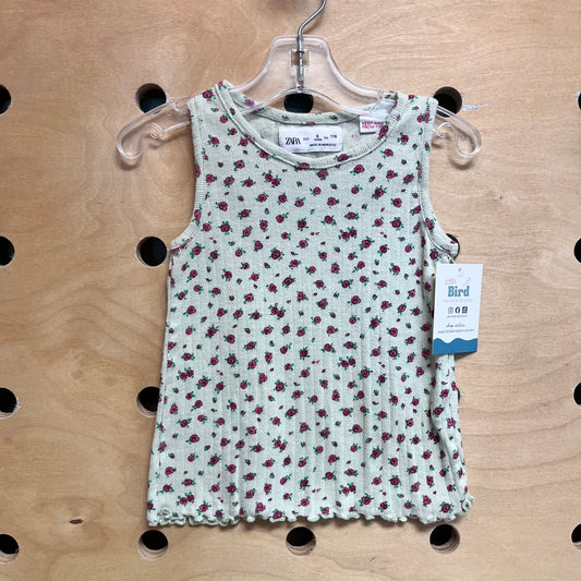 Mint Roses Pointelle Tank