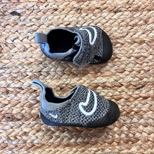 Grey Swoosh 1 Crib Shoe