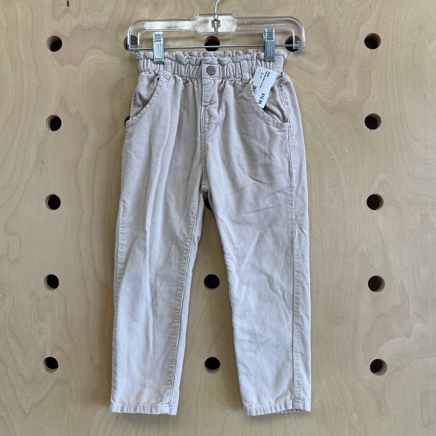 Paperbag Waist Tan Cords