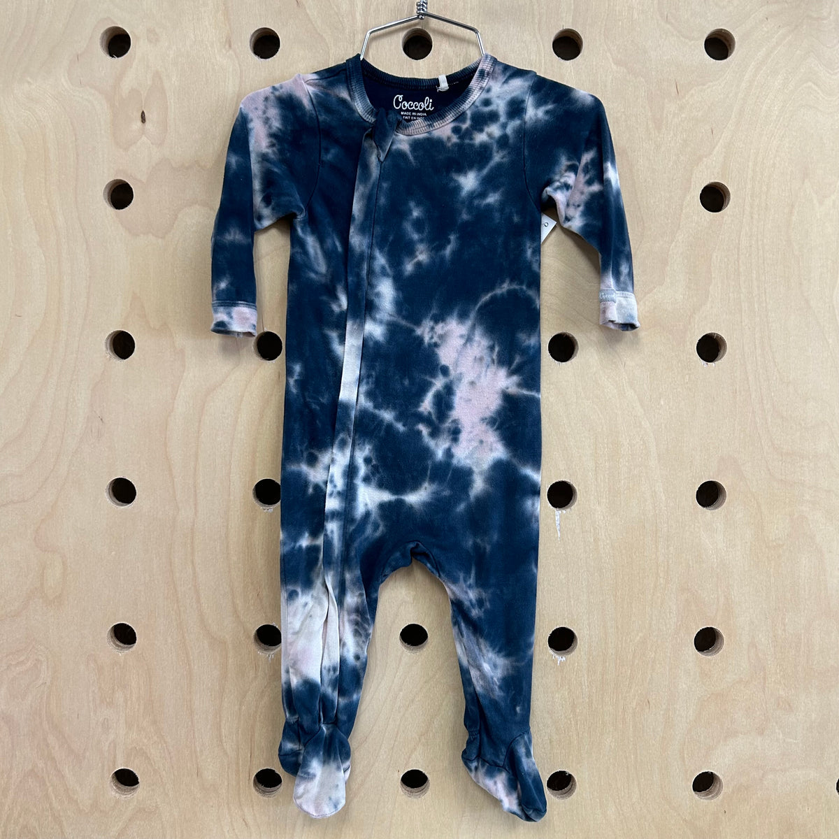 Navy Tie Dyed Footies