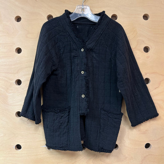 Black Quilted Organic Jacket