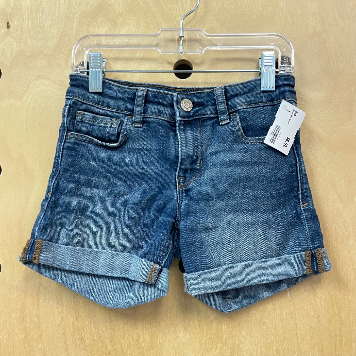 Denim Midi Shorts