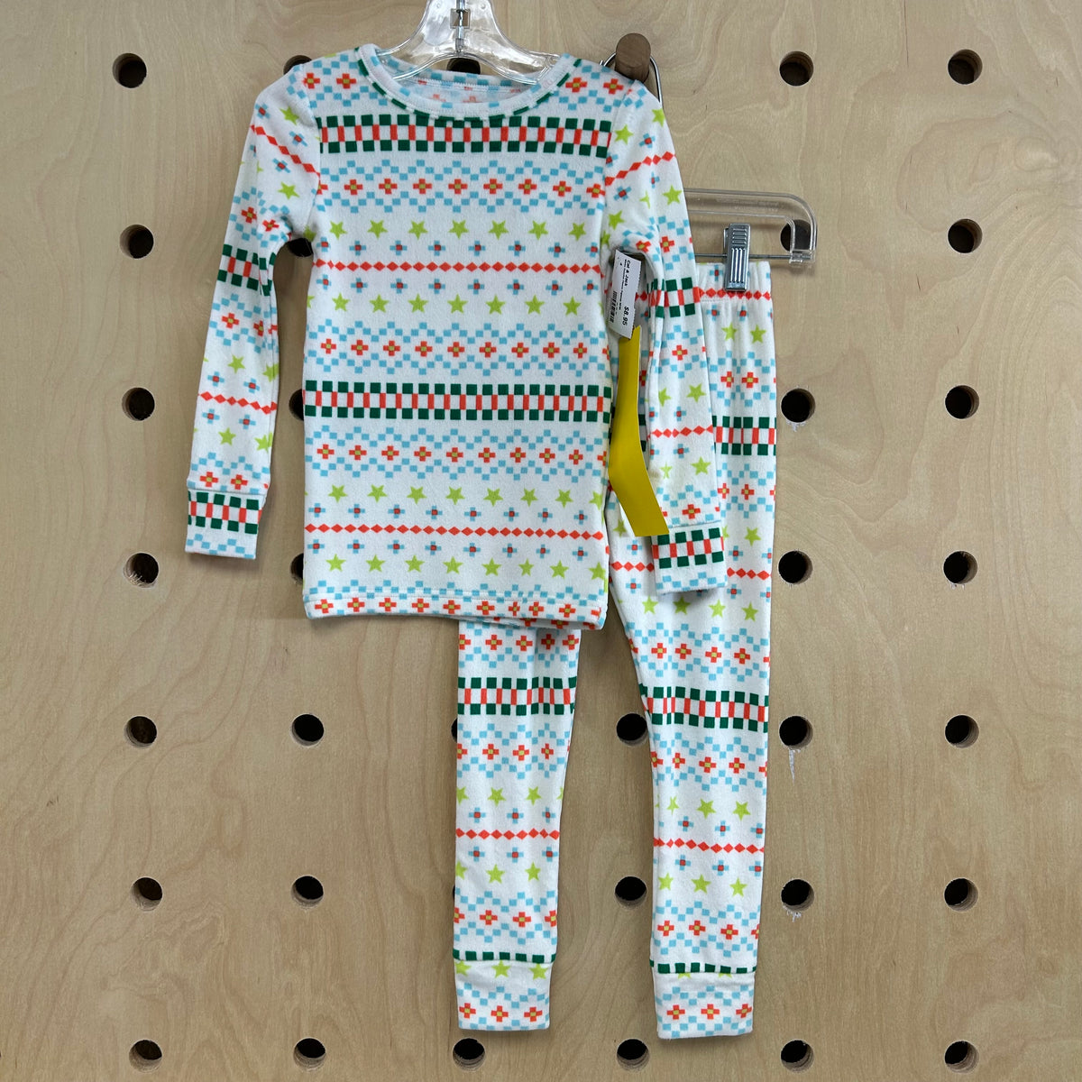White Colorful Fleece Pajamas NEW!