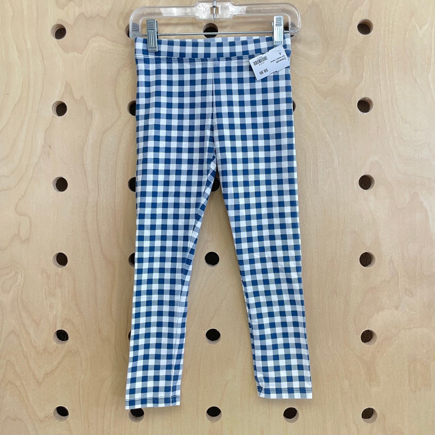 Blue Gingham Leggings